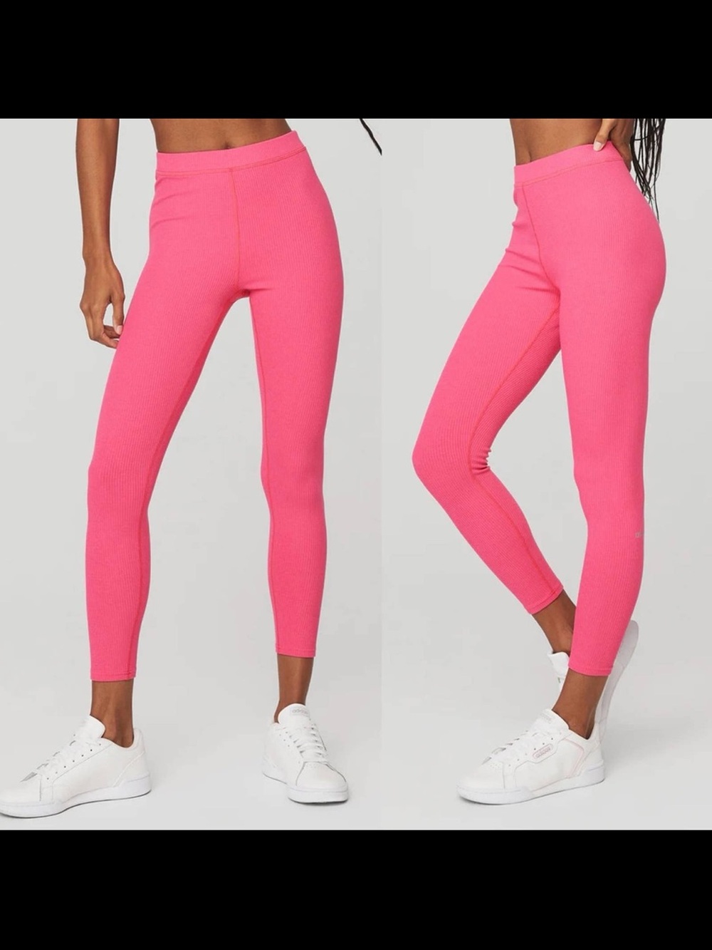 NWOT ALO Yoga Ribbed High-Waist Legging - Raspberry Sorbet Pink XS